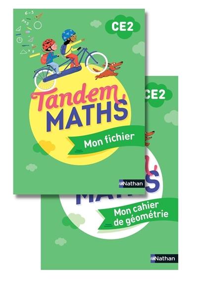 Tandem, maths CE2 : mon fichier + mon cahier de géométrie