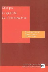 Ethique et qualité de l'information