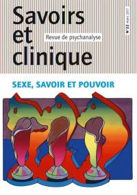 Savoirs et clinique, n° 22. Sexe, savoir et pouvoir