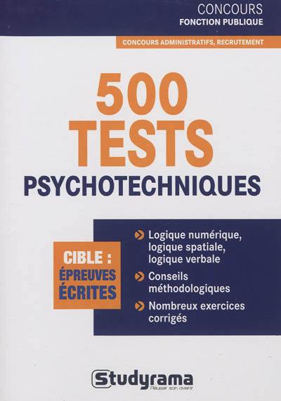 500 tests psychotechniques