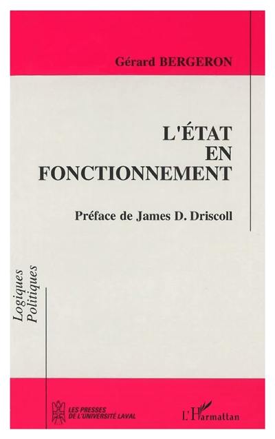 L'Etat en fonctionnement