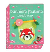 Bannière feutrine panda roux