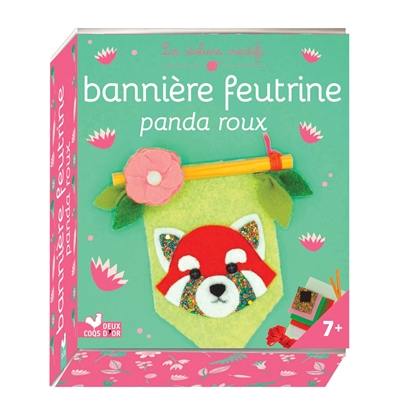 Bannière feutrine panda roux