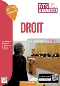 Droit, BTS tertiaires 2e année : le programme en 13 cas