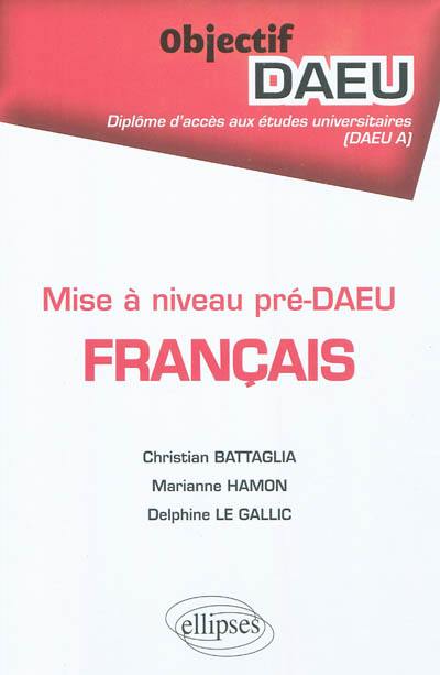 Français : mise à niveau pré-DAEU