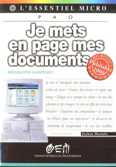 Je mets en page mes documents avec Publisher 2000