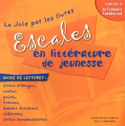 Escales en littérature de jeunesse. Vol. 2. De l'enfant à l'adolescent : guide de lectures