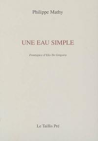 Une eau simple