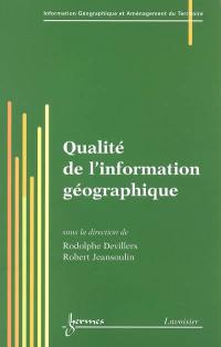 Qualité de l'information géographique