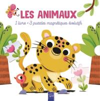 Les animaux : 1 livre + 3 puzzles magnétiques évolutifs