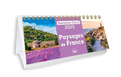 Paysages de France 2025 : semainier 3 en 1