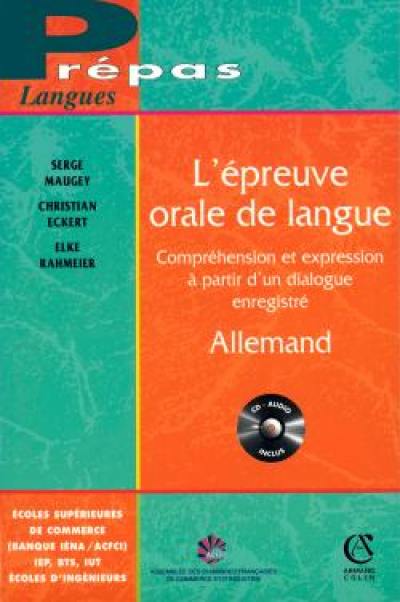 L'épreuve orale de langue : allemand