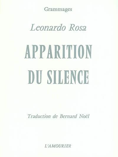 Apparition du silence