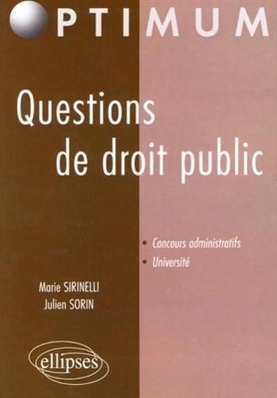 Questions de droit public