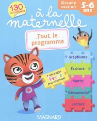 A la maternelle, grande section, 5-6 ans : tout le programme