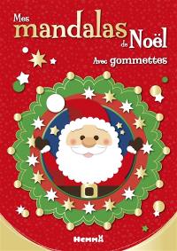 Mes mandalas de Noël : avec gommettes