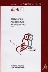 Préparation aux concours en philosophie 1998