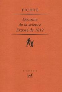 Doctrine de la science, exposé de 1812