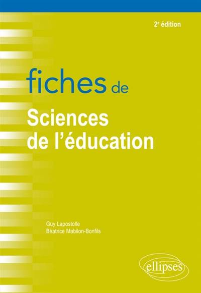 Fiches de sciences de l'éducation