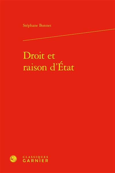 Droit et raison d'Etat