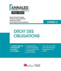 Droit des obligations : licence 2 : 2022-2023