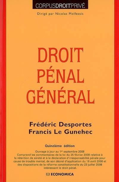 Droit pénal général