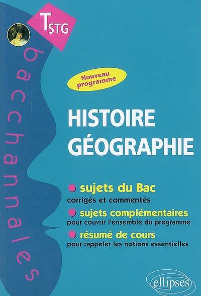 Histoire géographie terminale STG : nouveau programme