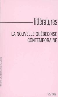 Littératures, n° 52. La nouvelle québécoise contemporaine