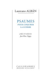 Psaumes pour conjurer la guerre