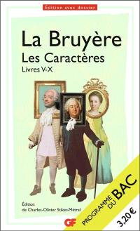 Les caractères : livres V-X : programme du bac