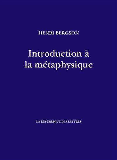 Introduction à la métaphysique