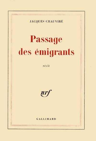 Passage des émigrants