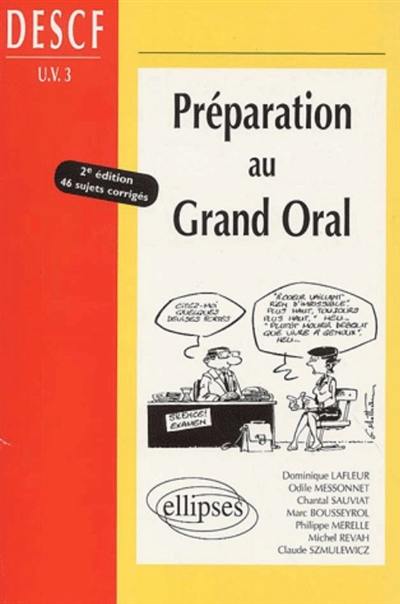 Préparation au grand oral : DESCF, UV3