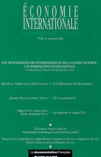 Economie internationale, n° 98. Les technologies de l'information et de la communication : une perspective internationale