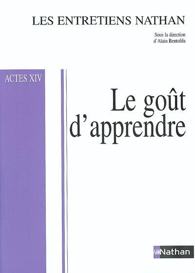 Le goût d'apprendre