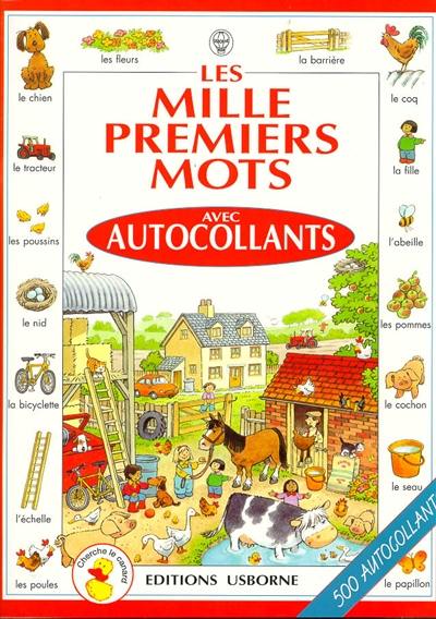 Les mille premiers mots : avec autocollants