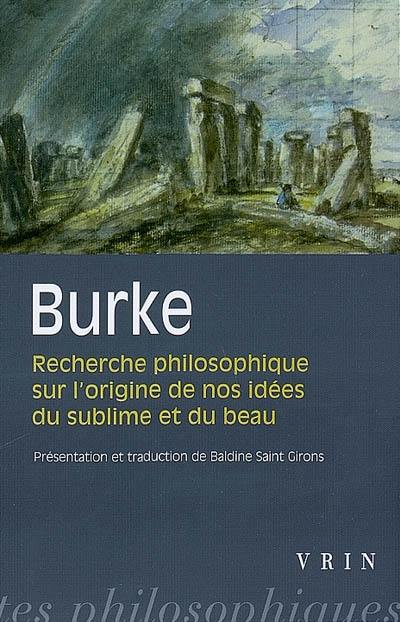 Recherche philosophique sur l'origine de nos idées du sublime et du beau