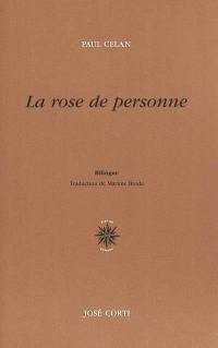 La rose de personne. Die Niemandsrose