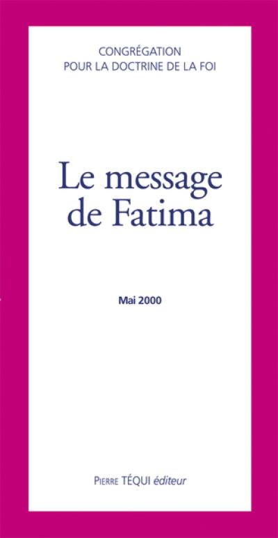 Le message de Fatima