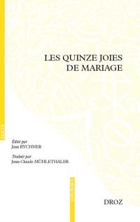 Les quinze joies de mariage