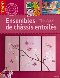 Ensembles de châssis entoilés : tableaux à l'acrylique en plusieurs parties