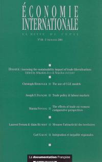 Economie internationale, n° 99. Assessing the sustainability impact of trade liberalisations