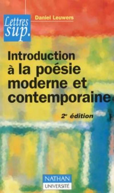 Introduction à la poésie moderne et contemporaine