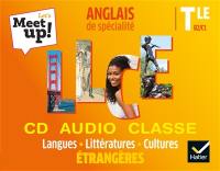 Let's meet up! Anglais de spécialité terminale, B2-C1 : langues, littératures, cultures étrangères : CD audio classe