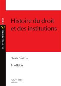 Histoire du droit et des institutions