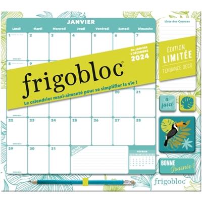 Livre : Frigobloc Mensuel 2024 Déco Friends (de janv. à déc. 2024) :  édition limitée - Play Bac - 9782809685015