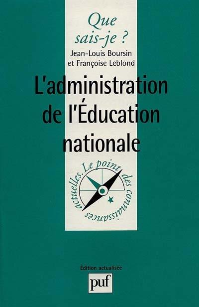 L'administration de l'Education nationale