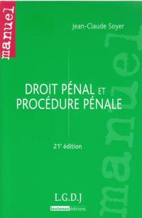 Droit pénal et procédure pénale