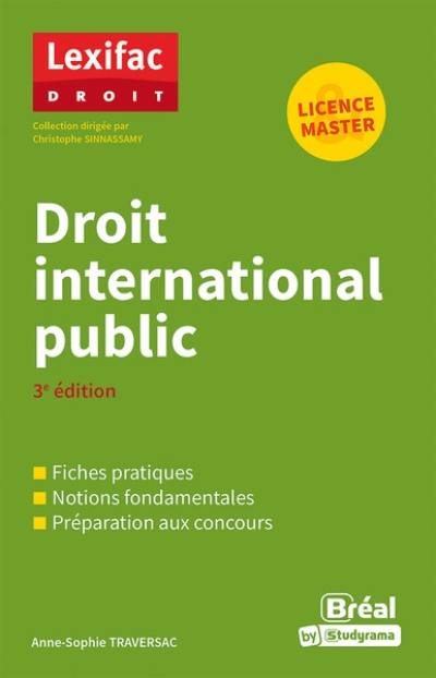 Droit international public : licence & master