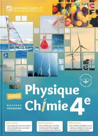 Physique chimie 4e, cycle 4 : nouveau programme